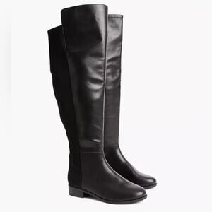 Lane Bryant 50/50 Faux-Leather Over-The-Knee Riding Boots size 9 Wide Calf
